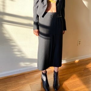 MIDI y2k black skirt